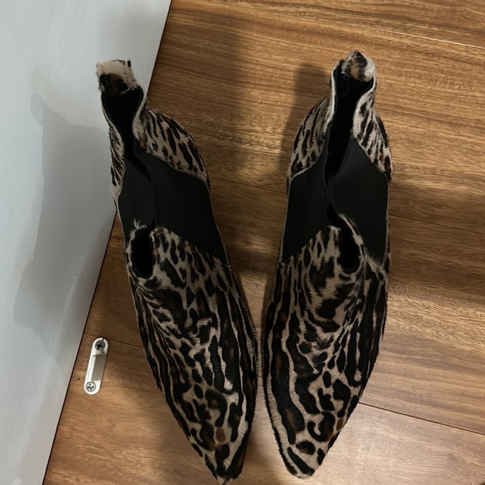 Anine Bing Stevie Boots Leopard Animal Print, size 39
